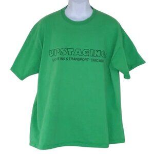 U2/UPSTAGING Tshirt, 2XL, 360 Tour 2011, Green, SS, CREW swag/Trucking